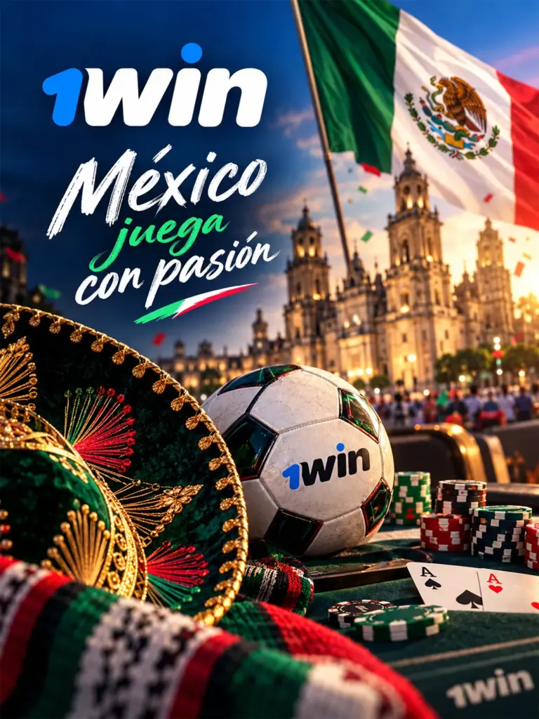 Ilustración de deportes de 1win para México